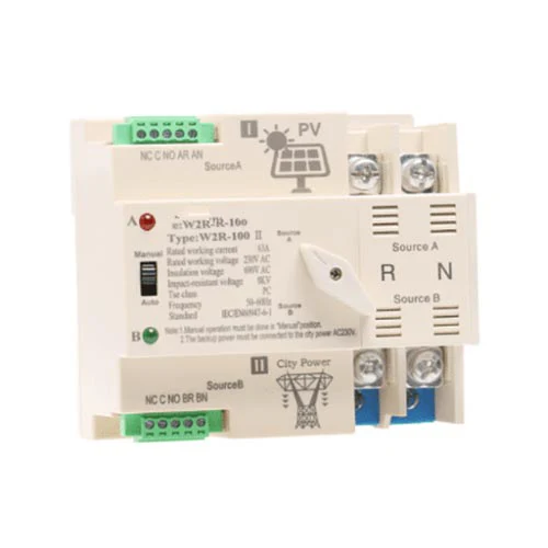 W2R-2P 太陽光発電用自動切替スイッチ